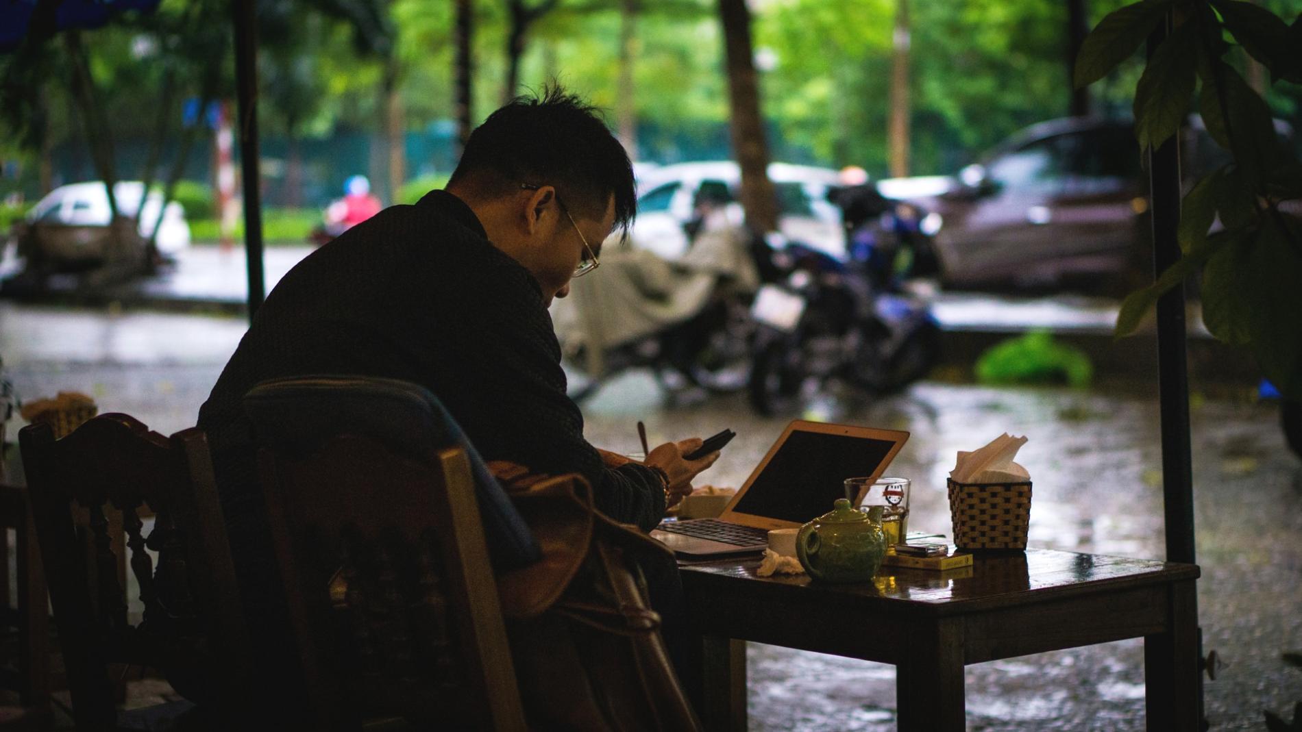 Advisor reviewing client investment reports